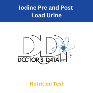 Walk-in-lab Lab Test: Iodine Pre and Post Load Urine - Doctor's Data Test Kit