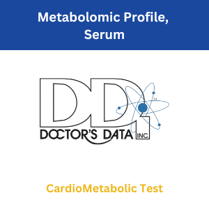 Walk-in-lab Lab Test: Metabolomic Profile, Serum - Doctor's Data Kit