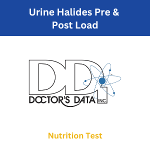 Walk-in-lab Lab Test: Urine Halides Pre & Post Load - Doctor's Data Test Kit